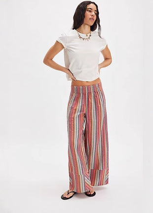Chic High-Waisted Loose Straight Fit Trousers for Women, Autumn Leisure Style
