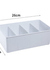 White divided box [without lid]