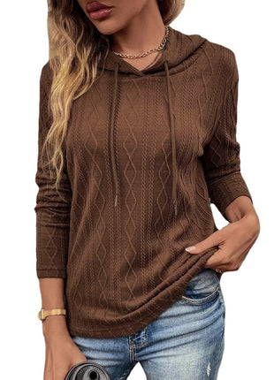 Women's Lightweight Solid Color Pullover Hoodie Long Sleeve Sweatshirt Casual Top