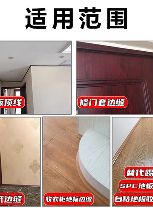 Durable Self-Adhesive PVC Corner Trim for Wood Floors & Walls