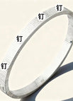 47-c-4 steel color stripe nail bracelet