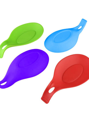 Food Grade Silicone Kitchen Utensil Rest Spatula Holder Drip Pad Heat Resistant