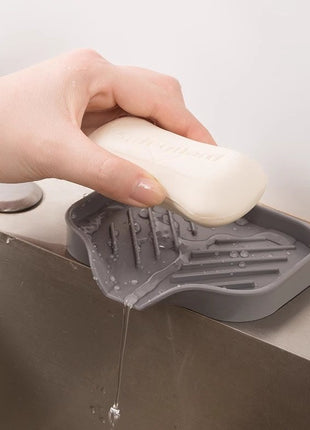 Multipurpose Silicone Drying Rack Mat for Kitchen Counter - Drain Dishes, Fruits, Veggies, Soap