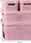 Pink four-piece set 2 small 1 medium 1 large