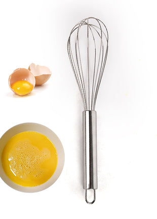 Premium Stainless Steel Manual Egg Beater Whisk, Multi-Purpose Handheld Kitchen Baking Tool