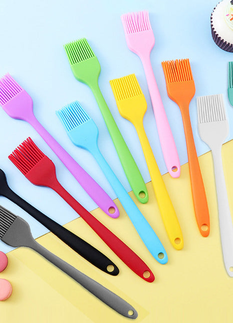 Integrated Silicone Basting Brush: High-Temperature Resistant Kitchen Oil, BBQ, Baking Tool