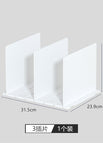 White HIPS [plain three rows] / Pack of two