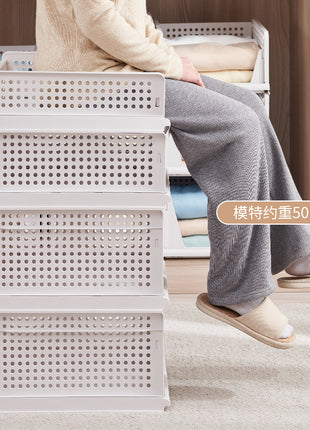Wardrobe storage artifact drawer dormitory wardrobe clothes layered organizing basket partition shelf storage rack storage box