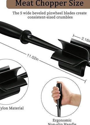 Multi-Function Handheld Meat Chopper Masher Smasher Tool for Kitchen Cooking