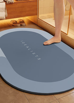 New Diatom Mud Absorbent Mat Bathroom Floor Mat Bathroom Door Non-slip Quick-drying Foot Mat Entry Door Mat