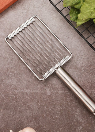 Stainless Steel Multi-Purpose Slicer: Ergonomic Handle for Fruits, Vegetables, Ham, Chips