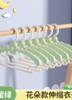 Summer green children's clothes hanger seamless anti-shoulder corner