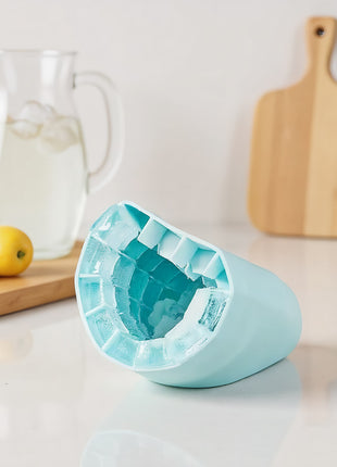 Flexible Silicone Ice Cube Tray & Bucket Mold for Home Bar Drinks