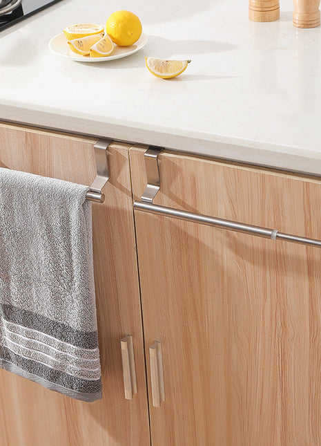 Stock 430 Stainless Steel Towel Rack, No-Drill Towel Bar, Bathroom Single Rod Towel Rack, Cabinet Storage Rack