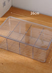 Transparent compartment box [transparent lid]