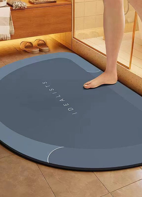 Mud Absorbent Mat Bathroom Floor Mat Bathroom Door Non-slip Quick-drying Foot Mat Entry Door Mat
