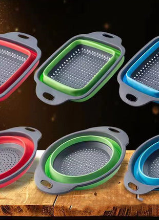 Multifunctional Retractable Silicone Kitchen Sink Colander Basket for Fruits & Veggies