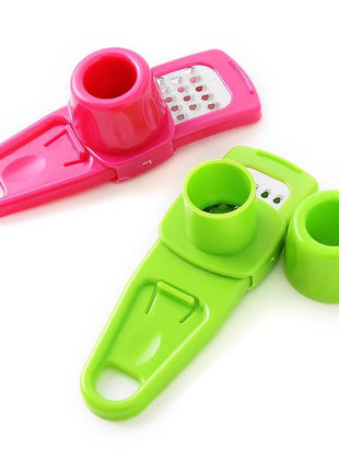 Effortless Multifunctional Garlic & Ginger Grinder, Manual Kitchen Tool for Mincing