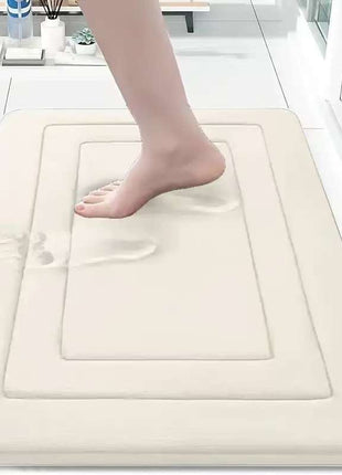 Cross-Border Bathroom Floor Mats Thickened Memory Foam Bathroom Door Non-Slip Mats Coral Velvet Foot Mats Factory Direct Supply Wholesale