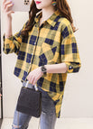 Yellow and blue/grid