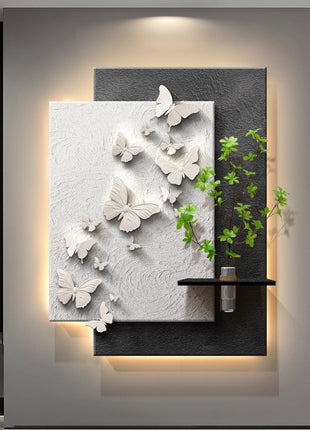 Modern minimalist entryway decorative painting with hydroponic PLANT 60x80 cm Fukudie Yuxi