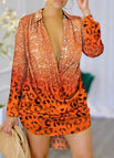 Orange leopard print / S