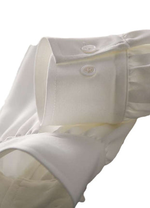 Elegant Chiffon Blouse Top with Scarf Collar & Bow Detail for Women