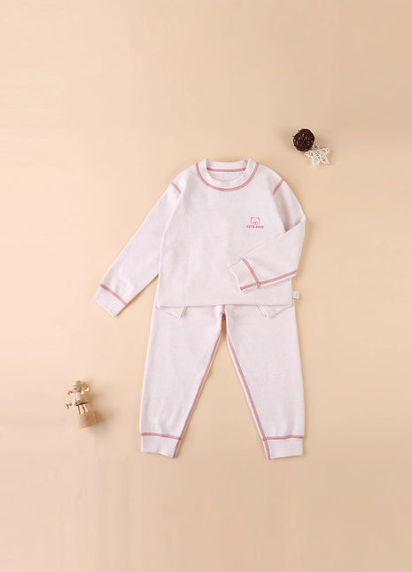 Children's Thickened Cotton Underwear Pajamas Breathable Boys and Girls Colored Antibacterial Thermal Set