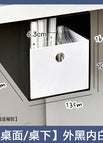 Dual-purpose drawer storage box [black outside and white inside]