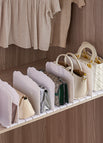 White HIPS [Wave Three Rows] / Pack of two