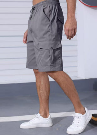 Summer Men's Shorts with Multiple Pockets, Loose Casual Versatile Men's Cargo Pants with Southeast Asian Export Design