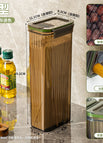 Storage box with lock 2l [transparent gray]