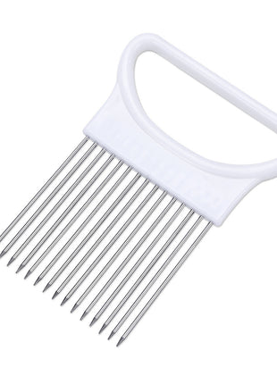 Stainless Steel Vegetable Slicer Holder, Onion Needle, Meat Tenderizer Tool