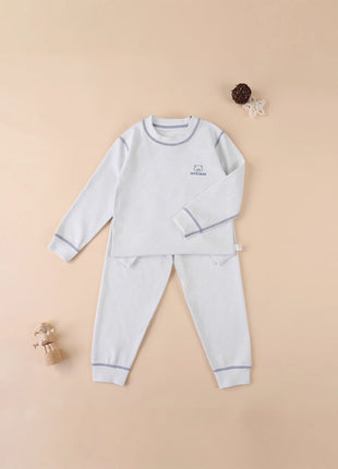 Children's Thickened Cotton Underwear Pajamas Breathable Boys and Girls Colored Antibacterial Thermal Set
