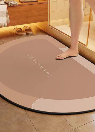 Mud Absorbent Mat Bathroom Floor Mat Bathroom Door Non-slip Quick-drying Foot Mat Entry Door Mat