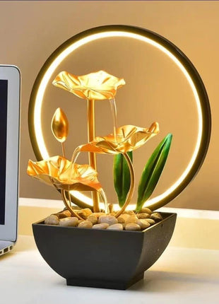 Small Indoor Fountain Automatic Humidifier Desktop Decor for Living Room and Bedroom Relaxation Craft water fountains for office USB water pump