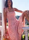 Printed pink dots