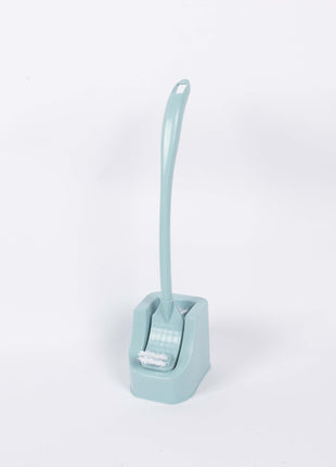 Toilet Brush with No Dead Angles, Plastic Toilet Cleaning Brush with Extended Handle, Easy-To-Use Toilet Brush Set with Base