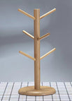 Single bamboo wooden cup holder