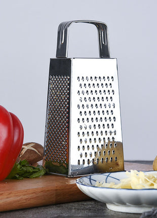 Durable Stainless Steel 4-Sided Box Grater Multi-functional Vegetable Cheese Shredder Slicer