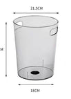 Transparent gray large size / Light luxury trash can