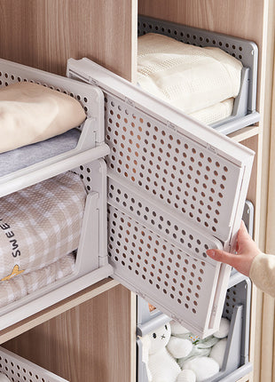 Wardrobe storage artifact drawer dormitory wardrobe clothes layered organizing basket partition shelf storage rack storage box
