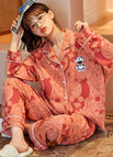 S jingle cat long cardigan set