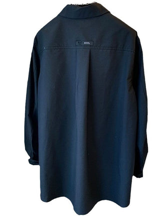 Chic Asymmetrical Plus Size Oversize Loose Fit Women's Long-Sleeve Cardigan Shirt