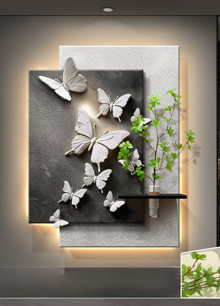 Modern minimalist entryway decorative painting with hydroponic PLANT 50x70 cm Fukudie Yuxi