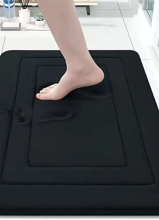 Cross-Border Bathroom Floor Mats Thickened Memory Foam Bathroom Door Non-Slip Mats Coral Velvet Foot Mats Factory Direct Supply Wholesale