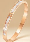 Shell bracelet rose gold