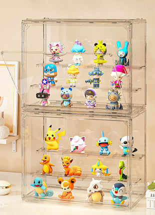 Blind Box Storage Display Stand Bubble Mart Acrylic Box Model Hand-Made Frame Building Block Doll Transparent Box Cabinet Wall