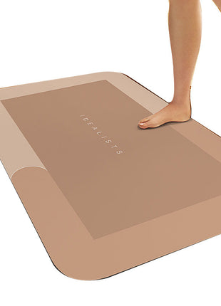 New Diatom Mud Absorbent Mat Bathroom Floor Mat Bathroom Door Non-slip Quick-drying Foot Mat Entry Door Ma