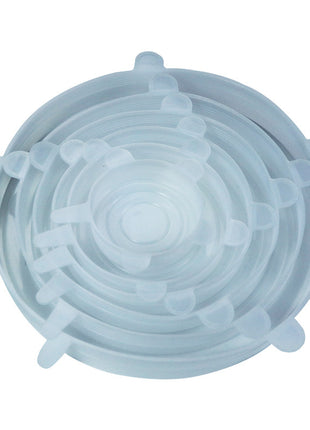 Food-Grade Reusable Silicone Food Covers, Universal Bowl & Microwave Lids